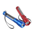 Aluminium Body Rechargeable Battery Solar Torch Led Solar 4 LEDs Flashlight